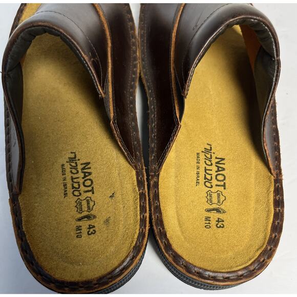 NAOT MEN'S MT. LOUIS Brown Leather Sandal Size 10 - Picture 7 of 8